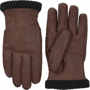Hestra Ръкавици Hestra Deerskin Primaloft Rib Gloves - Chocolate - размер 7 (EU) (202-1472-0411)