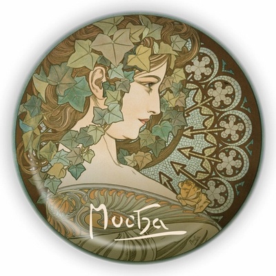 Kovový otvírák Alfons Mucha - Ivy,