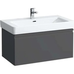 Laufen Pro S - Шкаф за мивка, 81x45x39 см, 1 чекмедже, графитен мат H4835010964801 (H4835010964801)