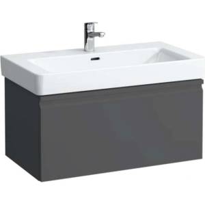 Laufen Pro S - Шкаф за мивка, 81x45x39 см, 1 чекмедже, графитен мат H4835010964801 (H4835010964801)