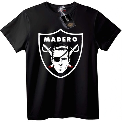 NOONEBRAND Тениска Madero щит - M, White