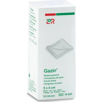 Gazin kompresy gázové nesterilné 5 x 5 cm 100 ks