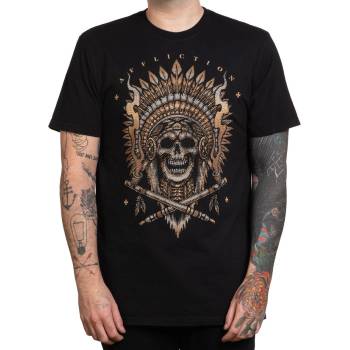 AFFLICTION мъжка тениска affliction - mountain smoke - a26490-bk