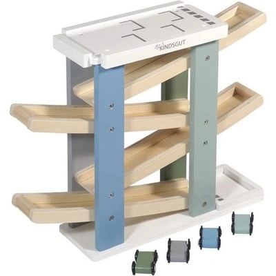 Kindsgut dřevěná závodní dráha s parkovištěm