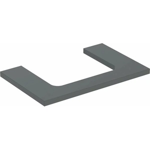 Geberit Плот за мивка Geberit One с изрез в средата, матова лава 75 см (505.282.00.3)