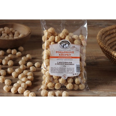 Šmajstrla Pohankové křupky v bílé čokoládě karamel 60 g