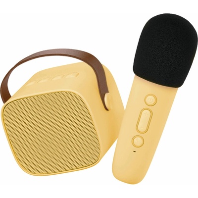 Bluetooth Karaoke set mikrofón a reproduktor Žltý