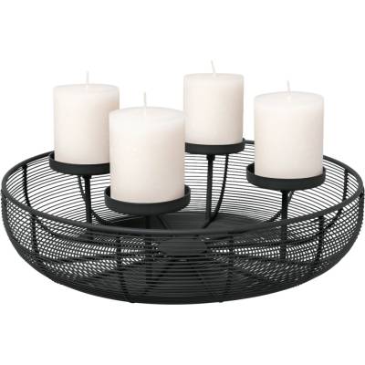 Villeroy & Boch Adventný veniec 36 cm, čierny Christmas Chic