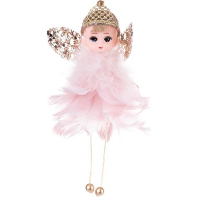 MagicHome Dekorácia Víla ružová 10x7x11 cm