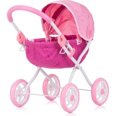 Chipolino Количка за кукли "Дейзи" розов лен (3800931060466)