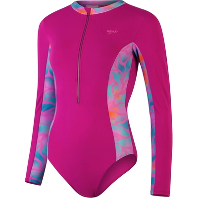 Speedo Бански костюм Speedo Women's One Piece Swimsuit - Purple/Orange