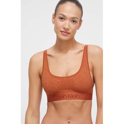 Calvin Klein Underwear Сутиен Calvin Klein Underwear в оранжево с изчистен дизайн 000QF7340E (000QF7340E)