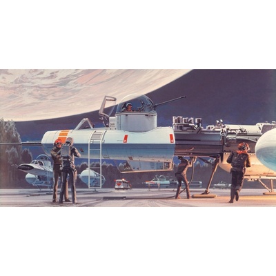 Komar Vliesová fototapeta Star Wars Classic RMQ Yavin Y-Wing rozměry 500 x 250 cm