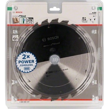 Bosch Pilový kotouč Standard for Wood pro akumulátorové pily 254 × 2,2/1,6 × 30 T24 2608837733