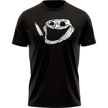 MemeMerch tričko Troll Face Murderer black