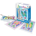 Sentosphère Комплект за оцветяване с акварелни бои Sentosphere Aquarellum Mini - Пеперуди (6002) - baby