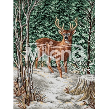 Milena Style Благороден елен - гоблен със схема конци Ariadna 1: 4