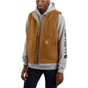 CARHARTT Елек Carhartt Washed Duck Lined Mock Neck vest - Brown (Brown)