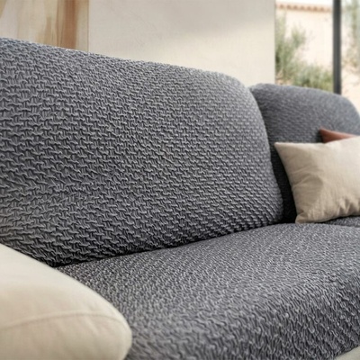Bielastické potahy MODULO tmavě šedé opěrný polštář M (60-90 cm x 81-130 cm)