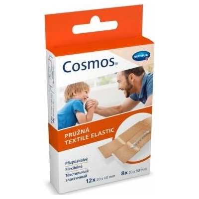 Cosmos Flexible elastická textilní náplast na rány 2 velikosti 20 ks