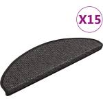 vidaXL Самозалепващи стелки за стълби сизал 15 бр 65x21x4 см антрацит - mystock - 196,85 лв