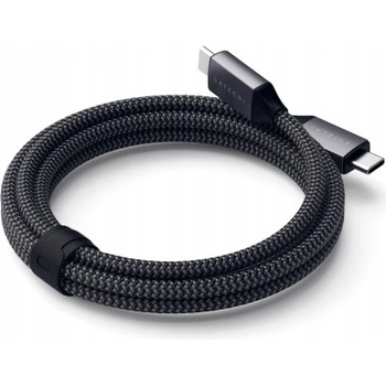 Satechi ST-TCC2MM USB-C to USB-C 100 W Braided Charging, 2m, šedý