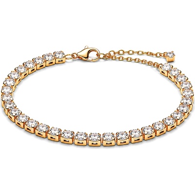 Pandora Tenisový pozlátený náramok so zirkónmi Shine 563539C01 18 cm