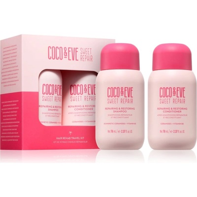 Coco & Eve Sweet Repair Hair Rehab Travel Kit комплект за пътуване за увредена и боядисана коса 2x70ml