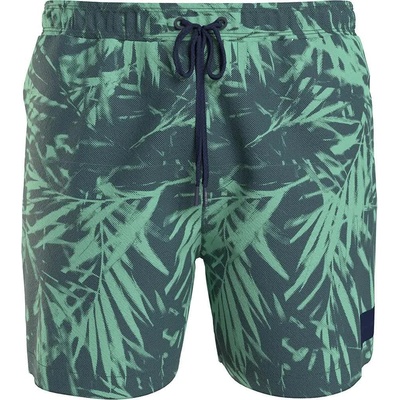 Calvin Klein Бански гащета Calvin klein KM0KM01005 swimming shorts - Green (Ck Palm Navy Tex Aop)