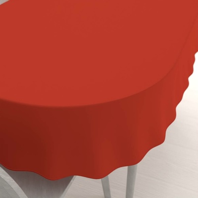 Biante Dekorační oválný ubrus Rongo RG-088 Cihlově červený 140x180 cm