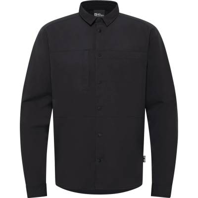 Jack Wolfskin Мъжка риза с копчета Jack Wolfskin Sierra Canyon L/S Shirt - Black - размер XXL (033-3071-0115)