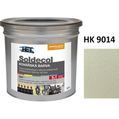 Het Soldecol Kovářská Barva 2,5L | HK 9014 světle šedá