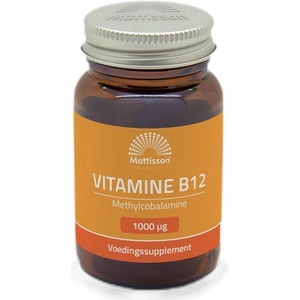 Mattisson Healthstyle Vitamin B12 Methylcobalamine 1000 mcg [60 Подезични таблетки ]