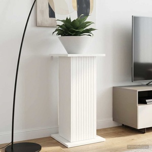 vidaXL Стойка за растения 2 бр. Бяло 30, 5 x 30 x 60, 5 см (899781)