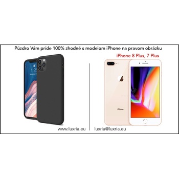 Púzdro Luxria Premium Apple iPhone - Čierne Liquid Silicone & Soft Touch Iphone: XS Max