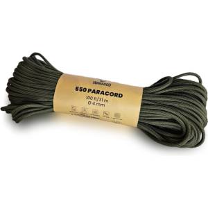 WARAGOD Паракорд 550 въже 31 м с диаметър 4 мм, зелено (war0073048)