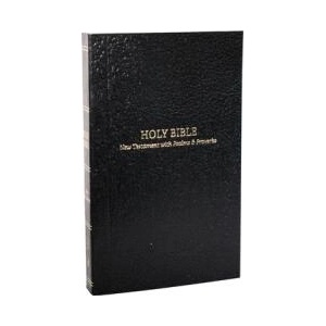 Kjv, Pocket New Testament with Psalms and Proverbs, Softcover, Black, Red Letter, Comfort Print | KJV (ISBN: 9781400334810)