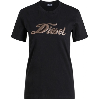 DIESEL Calligraphy tričko Black