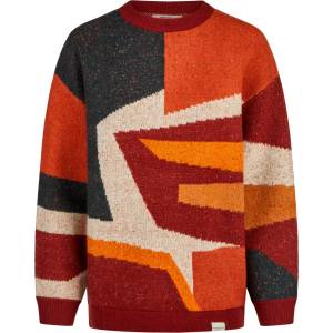 IRIEDAILY Дамски пуловер Iriedaily Women's Fady Knit Jumper - Green / Red (117-2406-0414)