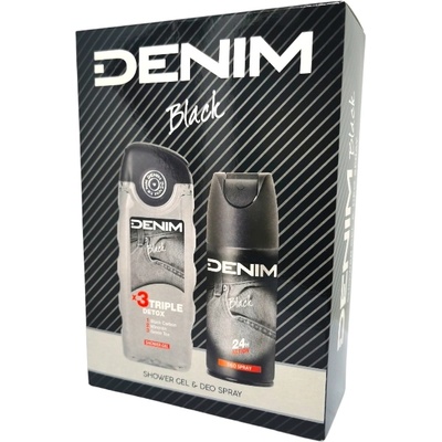 Denim подаръчен комплект, Душ гел, Дезодорант 150мл, Black