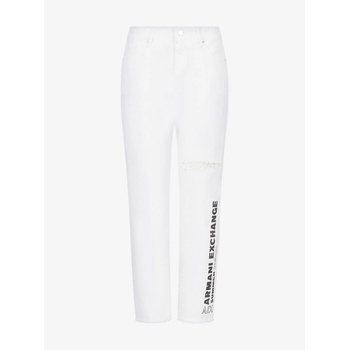 Armani Exchange Дънки Armani Exchange J16 Boyfriend-Fit Jeans - White