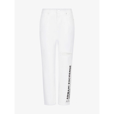 Armani Exchange Дънки Armani Exchange J16 Boyfriend-Fit Jeans - White