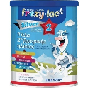 FREZYDERM Био краве мляко на прах 6+12 М. , Frezyderm Frezylac Silver 2 400gr