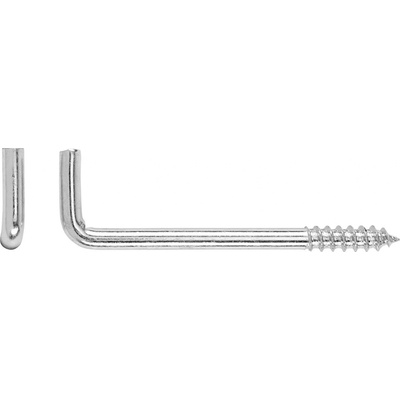 Šroubovací hák pozinkovaný rovný M6 x 60 mm, 6 ks