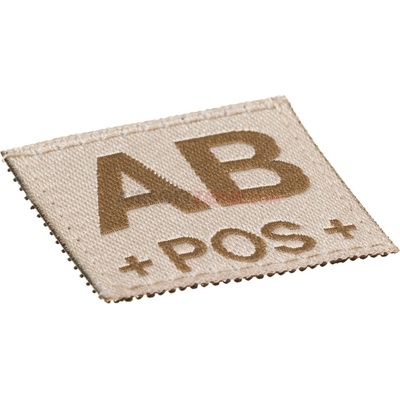 Nášivka Claw Gear Bloodgroup AB POS - desert