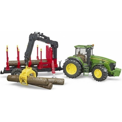 Bruder John Deere 350 s vyvážecím přívěsem