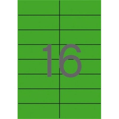 APLI Štítok 105 x 37 mm farebný zelený 320 štítkov balenie 01598