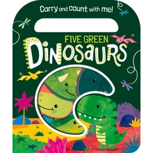 Five Green Dinosaurs Button Katie