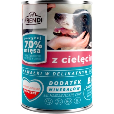 Frendi парчета в деликатен сос с телешко месо, 400 г, за кучета