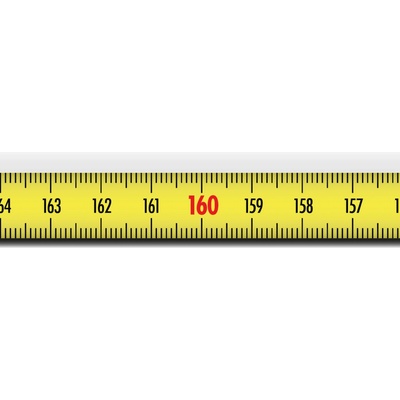Richter SK825SA Nalepovací metr ocelový žlutá 5m s nulou vpravo